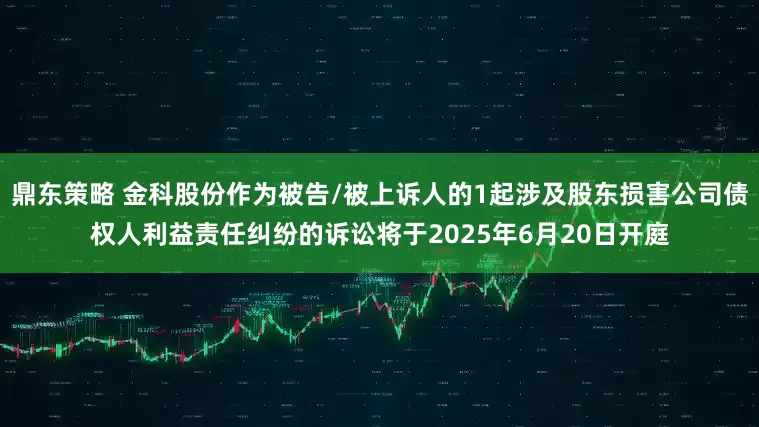 鼎东策略 金科股份作为被告/被上诉人的1起涉及股东损害公司债权人利益责任纠纷的诉讼将于2025年6月20日开庭